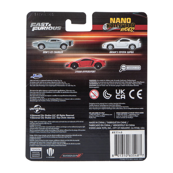 JT Fast & Furious Nano Diecast Vehicle (Set of 3)