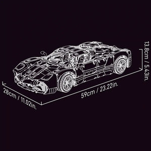 Jie Star Pagani Utopia JJ9210 Blocks (3428 Pcs)