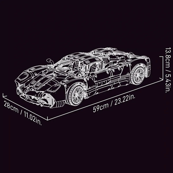 Jie Star Pagani Utopia JJ9210 Blocks (3428 Pcs)