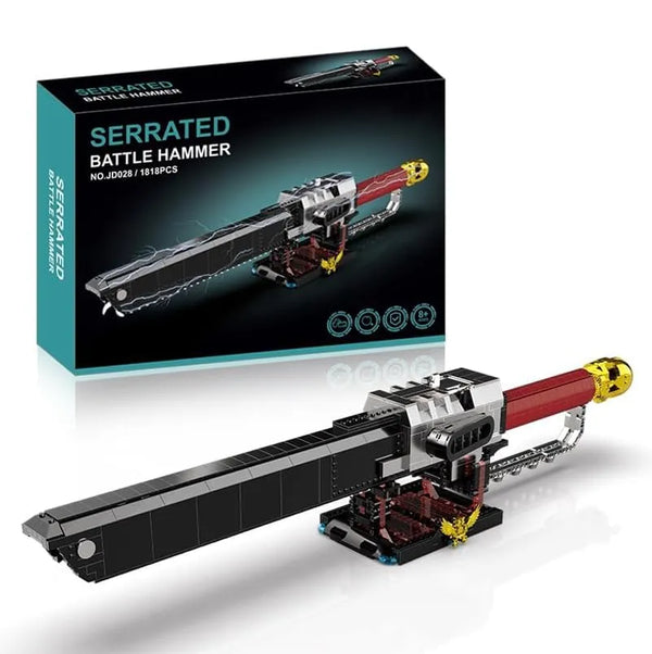 Serrated Battle Hammer Chainsword Building Blocks (1818 Pcs)