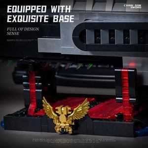 Serrated Battle Hammer Chainsword Building Blocks (1818 Pcs)