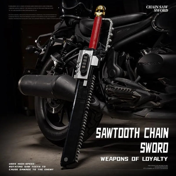 Serrated Battle Hammer Chainsword Building Blocks (1818 Pcs)