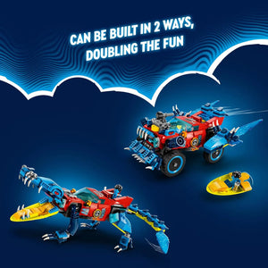 DREAMZzz Crocodile Car 71458 Building Set (494 Pcs)