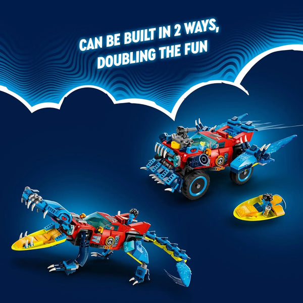 DREAMZzz Crocodile Car 71458 Building Set (494 Pcs)