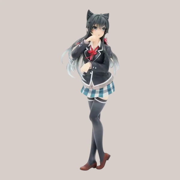 Yukino Yukinoshita Cat Ear Uniform Figure (20 cm)