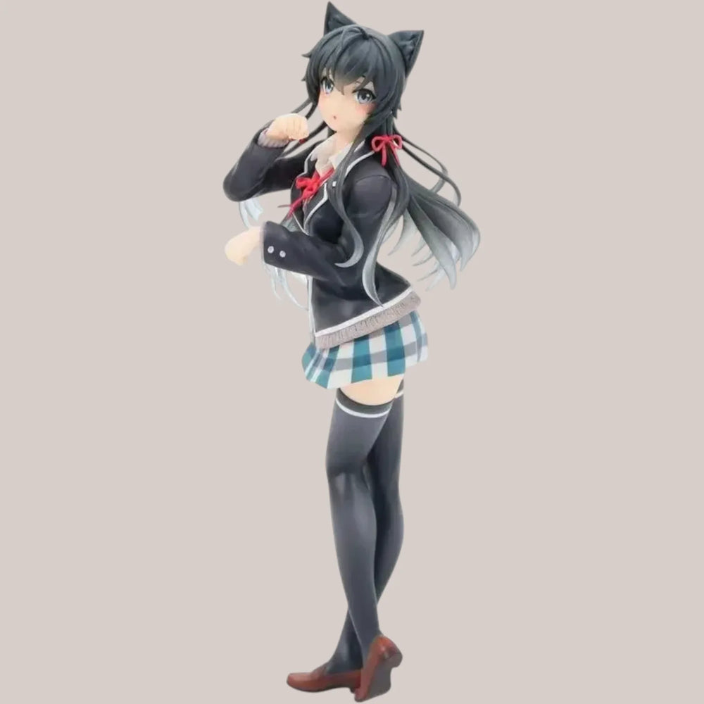 Yukino Yukinoshita Cat Ear Uniform Figure (20 cm)