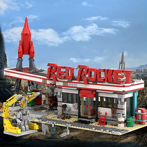 Red Rocket Service Station 180677 Building Kit (2037 Pcs)