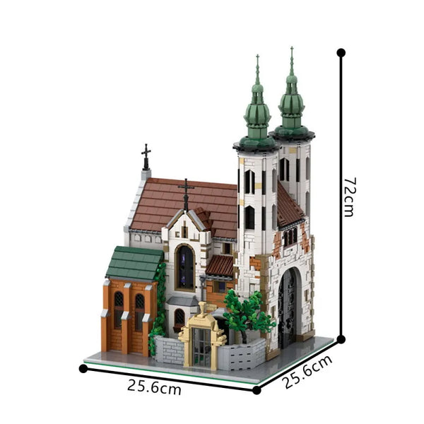 Baroque Twin Tower Cathedral Building Set (3039 Pcs)