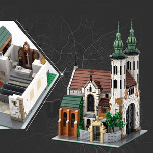 Baroque Twin Tower Cathedral Building Set (3039 Pcs)