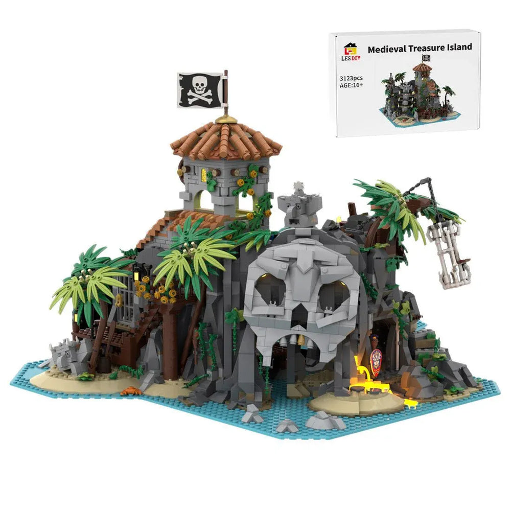 Dream Build 138516 Pirate Treasure Island Building Blocks (3123 Pcs)