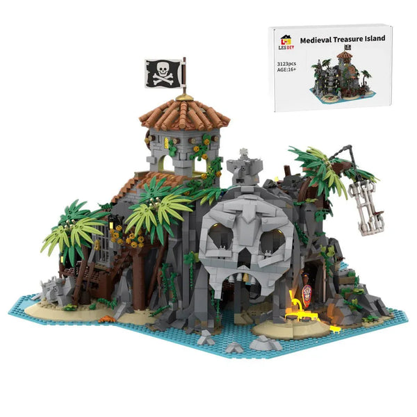 Dream Build 138516 Pirate Treasure Island Building Blocks (3123 Pcs)