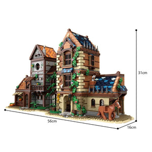 MOC 167214 Medieval Street Building Blocks Set (3929 Pcs)