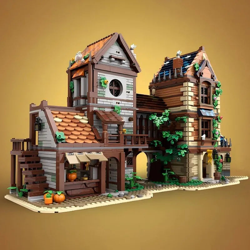 MOC 167214 Medieval Street Building Blocks Set (3929 Pcs)