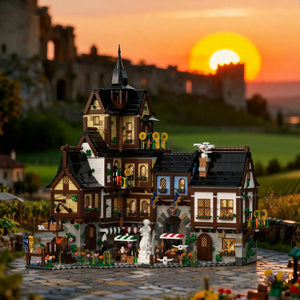 XJ1003 Medieval Town Center Building Set (3867 Pcs)