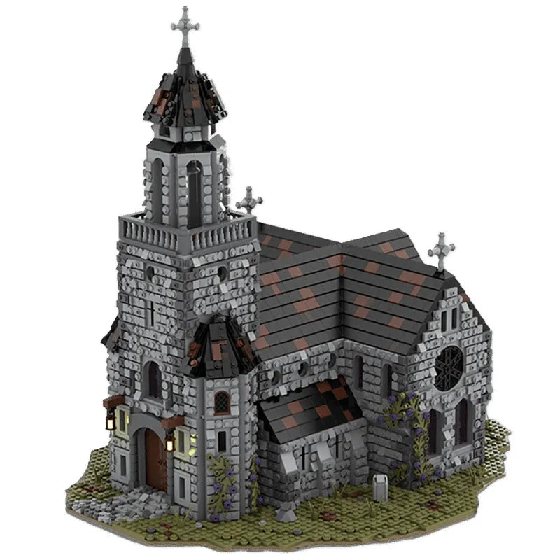 MOC 76813 Medieval Cathedral and Bell Tower Building Set (6561 Pcs)
