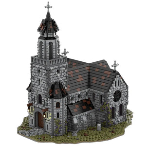 MOC 76813 Medieval Cathedral and Bell Tower Building Set (6561 Pcs)