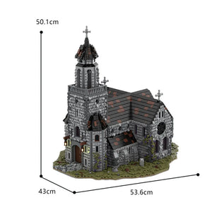 MOC 76813 Medieval Cathedral and Bell Tower Building Set (6561 Pcs)