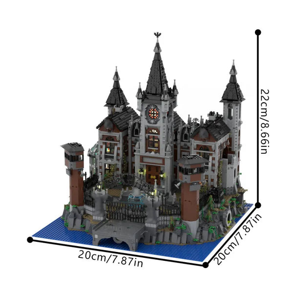GOBRICKS MOC-158329 Arkham Asylum Building Set (6833 Pcs)