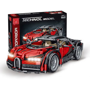 MORK 023001-2 Bugatti Chiron Building Blocks (1225 Pcs)