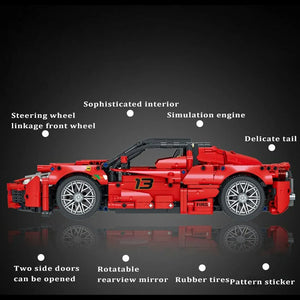 MORK 023014-1 Ferrari LaFerrari Building Blocks (1659 Pcs)