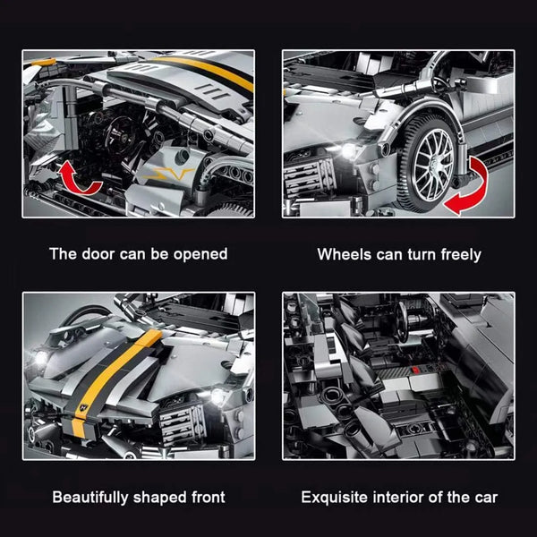 MORK 023015-1 Lamborghini Murcielago Building Blocks (1356 Pcs)