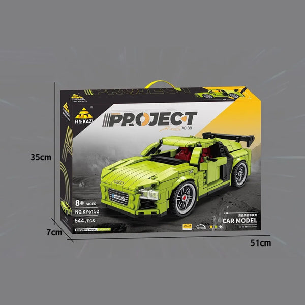 Kazi Project KY6152 Audi R8 Car Model Building Kit (544 Pcs)