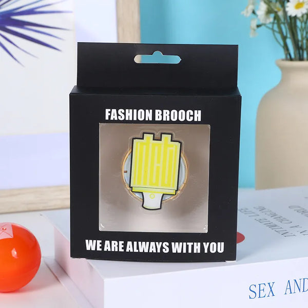 K-Pop Fashion Lightstick Brooch Badge