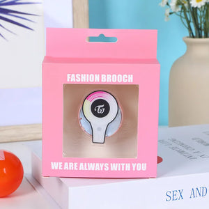 K-Pop Fashion Lightstick Brooch Badge