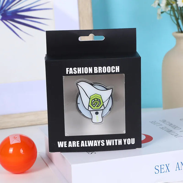 K-Pop Fashion Lightstick Brooch Badge