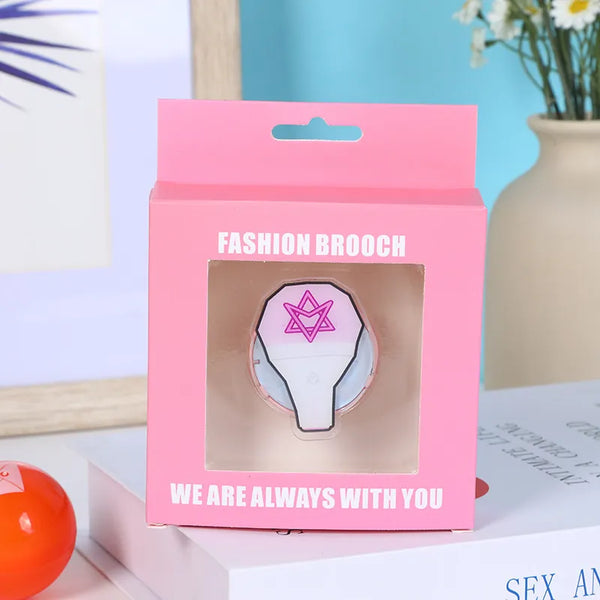 K-Pop Fashion Lightstick Brooch Badge