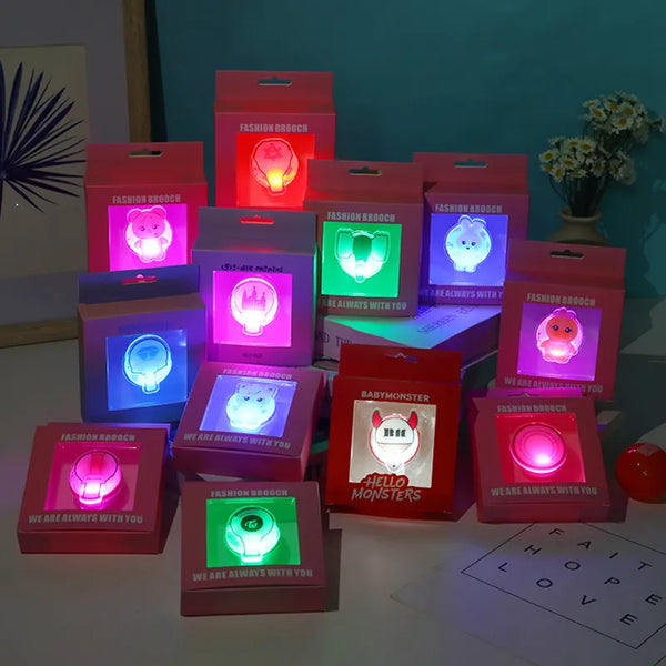K-Pop Fashion Lightstick Brooch Badge