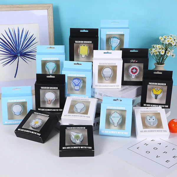 K-Pop Fashion Lightstick Brooch Badge
