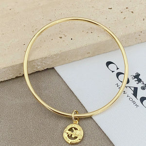 Trainer Luxe Signature Golden Halo Bangles (Set of 3)