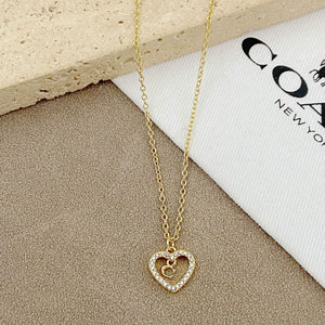 Trainer Luxe Radiant Heart Monogram Pendant
