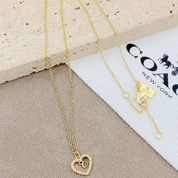 Trainer Luxe Radiant Heart Monogram Pendant