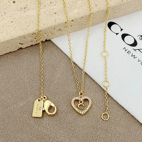 Trainer Luxe Radiant Heart Monogram Pendant