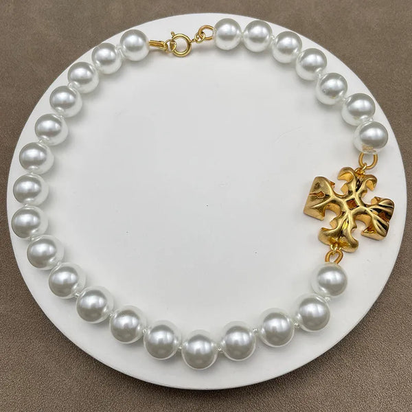 T-Luxe Opulent Pearl Icon Strand Necklace
