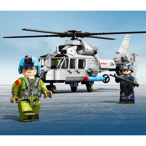Sembo 202246 Straight-9 Shipborne Helicopter Blocks (449 Pcs)