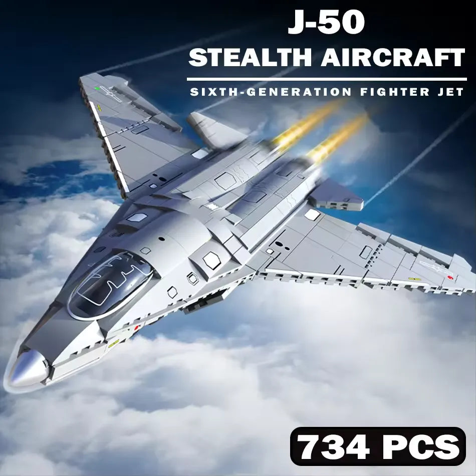 Sembo 202280 J-50 Fighter Jet Blocks (735 Pcs)
