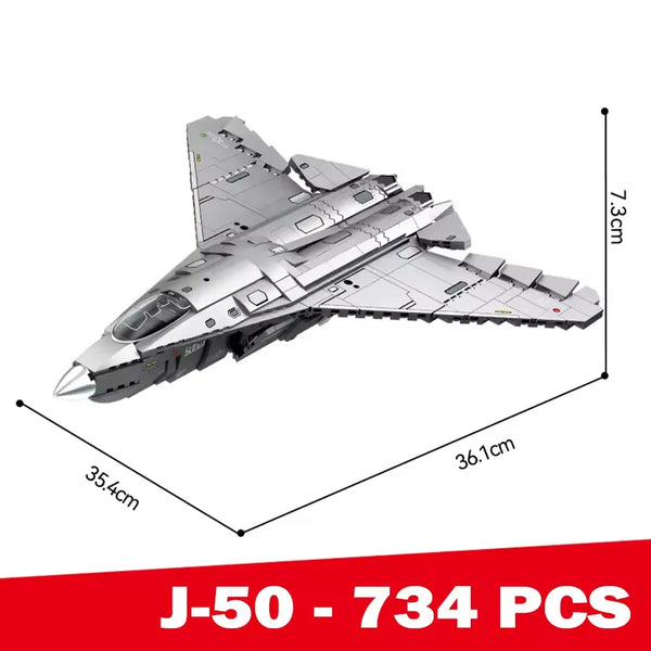 Sembo 202280 J-50 Fighter Jet Blocks (735 Pcs)