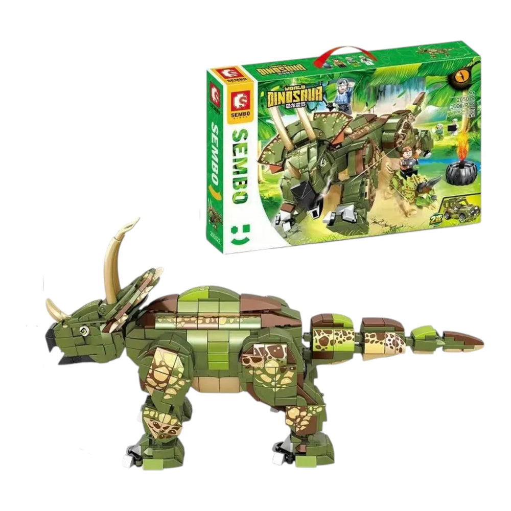 Sembo 205022 Triceratops 2-in-1 Building Blocks (1100 Pcs)