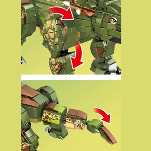 Sembo 205022 Triceratops 2-in-1 Building Blocks (1100 Pcs)