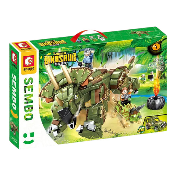 Sembo 205022 Triceratops 2-in-1 Building Blocks (1100 Pcs)