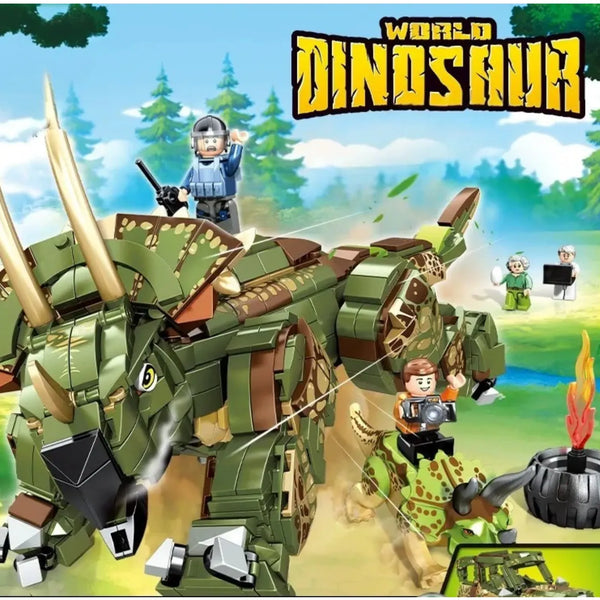 Sembo 205022 Triceratops 2-in-1 Building Blocks (1100 Pcs)
