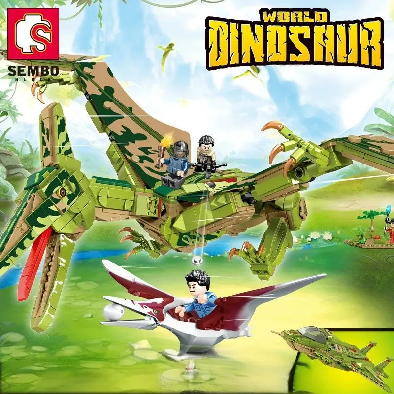 Sembo 205024 Pterosaurus 2-in-1 Building Blocks (974 Pcs)