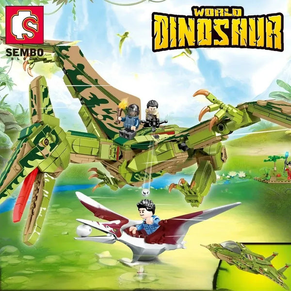 Sembo 205024 Pterosaurus 2-in-1 Building Blocks (974 Pcs)