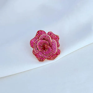 KS Crimson Bloom Cocktail Ring