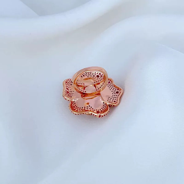 KS Crimson Bloom Cocktail Ring