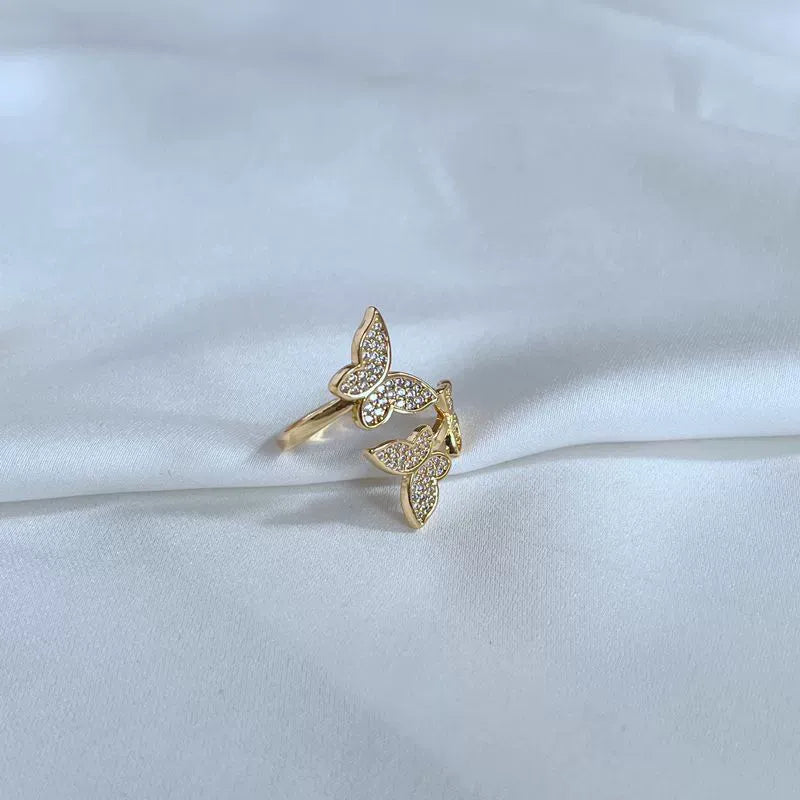 KS Flutter Pavé Wrap Ring