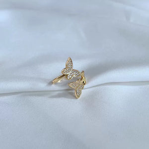 KS Flutter Pavé Wrap Ring